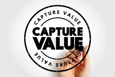 Capture Value text quote, concept background