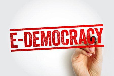 E-Demokratie ist der Einsatz von Informations- und Kommunikationstechnologie in Politik- und Governance-Prozessen, Hintergrund des Textstempelkonzepts