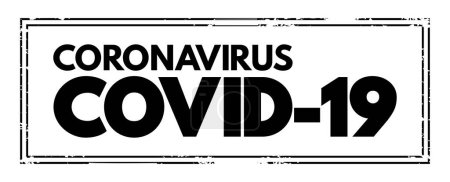Téléchargez les illustrations : Coronavirus Covid-19 texte, concept médical contexte - en licence libre de droit