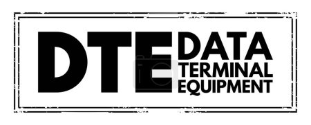 Ilustración de DTE - acrónimo de Data Terminal Equipment, technology concept background - Imagen libre de derechos