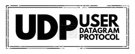 Téléchargez les illustrations : UDP - User Datagram Protocol acronyme, technologie concept background - en licence libre de droit
