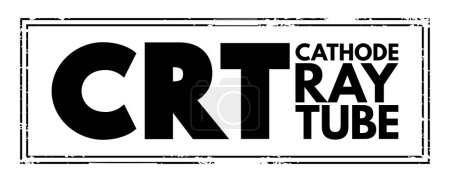 Ilustración de CRT - acrónimo de Cathode Ray Tube, technology concept background - Imagen libre de derechos
