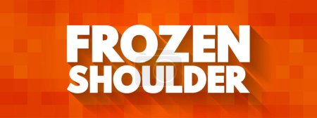 Illustration for Frozen Shoulder text quote, concept background - Royalty Free Image