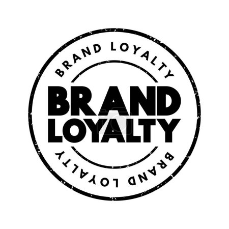 Illustration for Brand Loyalty text stamp, concept background - Royalty Free Image