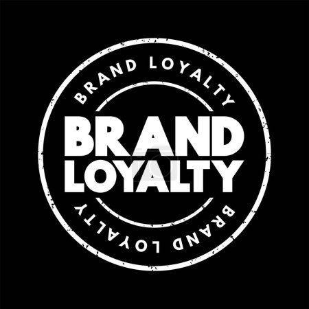 Illustration for Brand Loyalty text stamp, concept background - Royalty Free Image