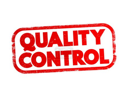 Illustration for Quality Control text stamp, concept background - Royalty Free Image