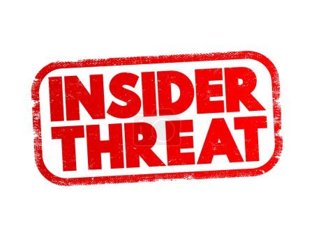 Insider Threat text stamp, concept background