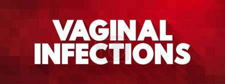 Illustration for Vaginal Infections text concept for presentations and reports - Royalty Free Image