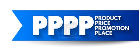 Téléchargez les illustrations : PPPP - Promotion des prix des produits Lieu acronyme, contexte du concept d'entreprise - en licence libre de droit