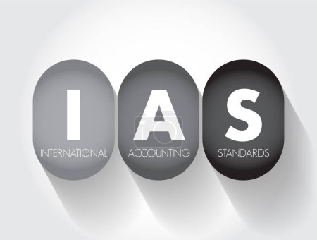 Illustration for IAS - International Accounting Standards acronym, business concept background - Royalty Free Image