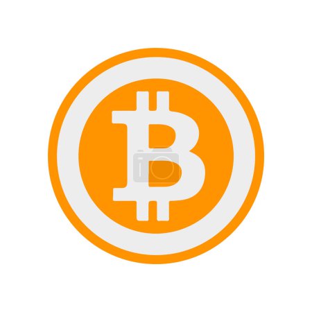 Bitcoin-Symbol unterschreibt Zahlungssymbol. Kryptowährungslogo. Einfacher Vektor NEU
