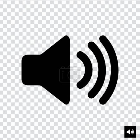 Lautsprecher Lautstärke flache Vektorsymbol. für Grafikdesign, Logo, Website, soziale Medien, mobile App, Eps 10 NEU