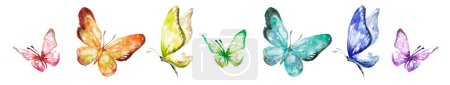 Téléchargez les photos : Collection aquarelle de papillons volants
. - en image libre de droit