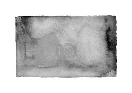 Téléchargez les photos : Peint noir Ombre aquarelle fond carré. - en image libre de droit