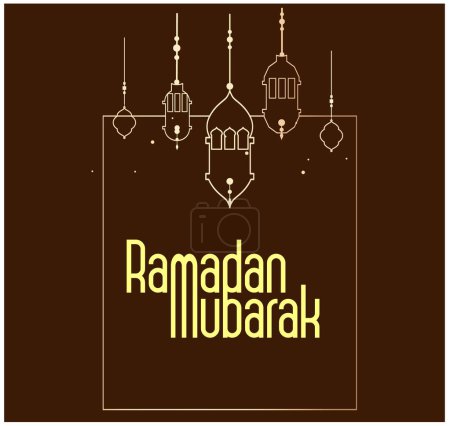 Ilustración de Ilustración vectorial de un fondo para ramadán kareem. - Imagen libre de derechos