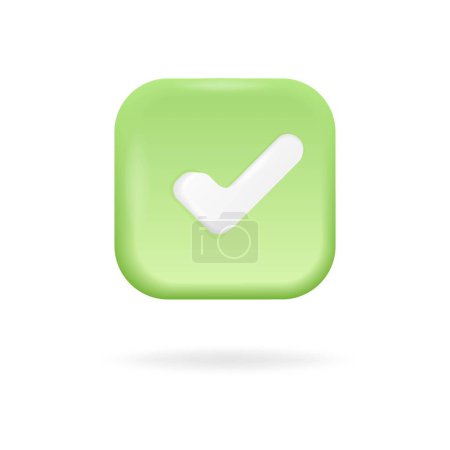 Illustration for Check mark, check list button best choice for right, success, tick, accept, agree on application - Royalty Free Image