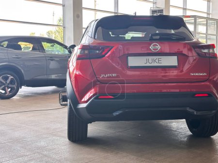 Photo for 03.02.2023 Kyiv, Ukraine : New Nissan Juke 2022 year in Red color - Royalty Free Image