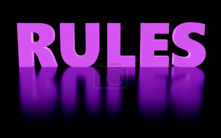 Foto de Reglas de inscripción de lujo en podio gris, luz suave, fondo liso, ilustración de renderizado 3d - Imagen libre de derechos