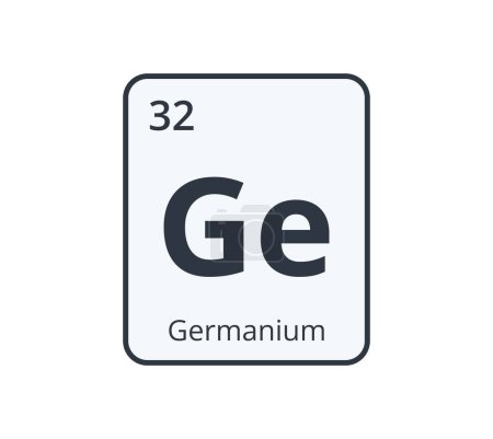 Illustration for Germanium Chemical Element Graphic for Science Designs. - Royalty Free Image