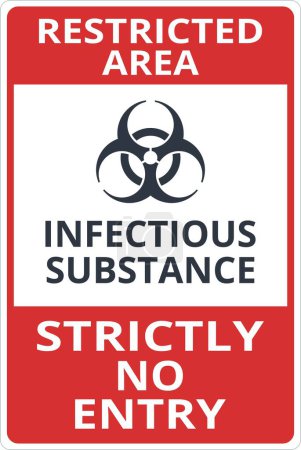 Infectious Substance Symbol. Vector illustration