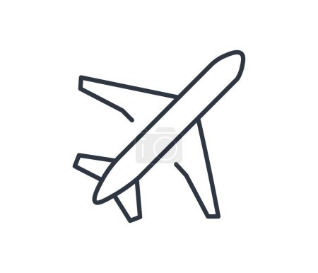Simple Plane Transportation Symbol