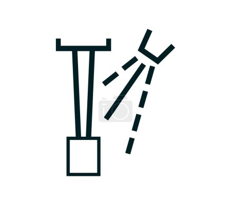 Illustration for Spray-cooling symbol. Vector illustration - Royalty Free Image