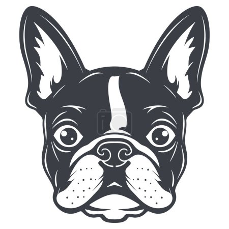 Ilustración de Traiga alegría y personalidad a su marca con nuestros adorables Bulldogs franceses Vector Logo Design - Imagen libre de derechos