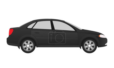 Téléchargez les photos : Illustration vectorielle voiture noire centra gm - en image libre de droit