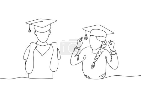 Illustration for Children inventors rejoice at their achievements. Kid Inventors' Day. Vector illustration. Images produced without the use of any form of AI software at any stage. - Royalty Free Image