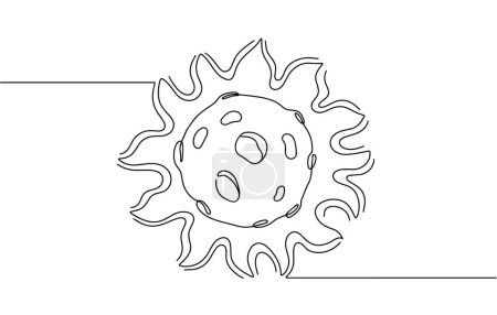 The sun within which is the moon. Astronomical celestial bodies. Creative illustration for different use. Images produced without the use of any form of AI software at any stage. 