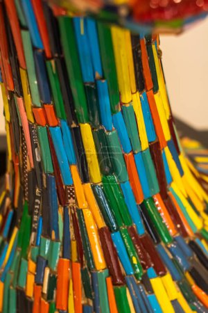 Photo for Close up of figure from colorful pencils - Royalty Free Image