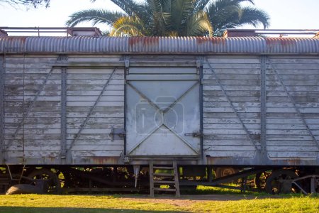 Photo for Train wagon in sunny day - Royalty Free Image