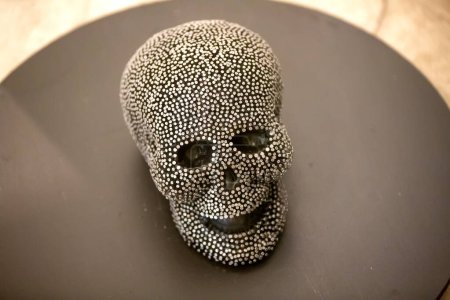 Téléchargez les photos : Skull sculpture from iron nails - en image libre de droit