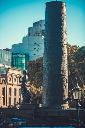 Photo for Monuments and statues on city square - Royalty Free Image