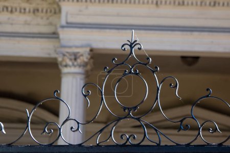 Photo for Cropped of wrought iron fence - Royalty Free Image