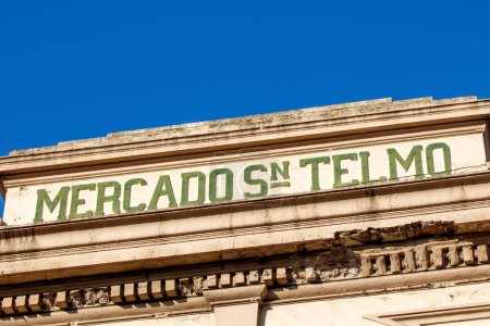 Photo for Sign on old building at daytime, Rio de Janeiro - Royalty Free Image