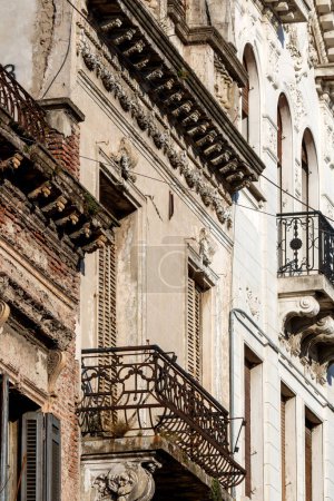 Photo for Old building facade in Buenos Aires, Argentina - Royalty Free Image
