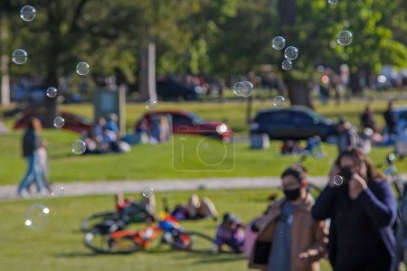 Photo for People at the public park - Royalty Free Image