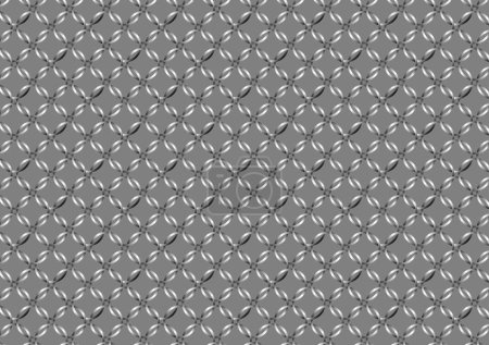 Illustration for Chain grey metal silver net industry wallpaper circle pattern background.  vector illustration. - Royalty Free Image