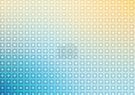 Illustration for Geometric gradient square circle pattern decoration net modern abstract background. vector illustration. - Royalty Free Image