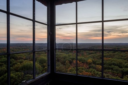 Photo for Early fall sunset from the kathio mille lacs observation tower - Royalty Free Image