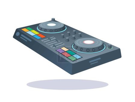DJ Mixer Gerät Musikinstrument Illustration Vektor