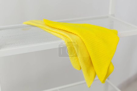 Stack of cleaning rags - Household chores and housekeeping concept