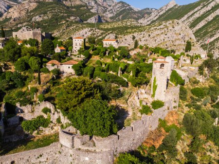 Photo for Stari Bar - ruined medieval city on Adriatic coast, Unesco World Heritage Site in Montenegro - Royalty Free Image