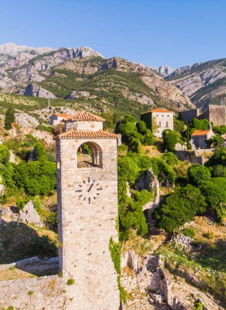 Photo for Stari Bar - ruined medieval city on Adriatic coast, Unesco World Heritage Site in Montenegro - Royalty Free Image