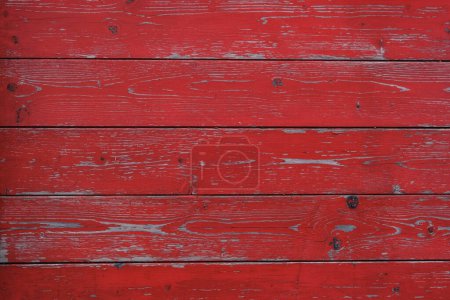 Foto de Textura de tablones viejos de madera roja - Imagen libre de derechos