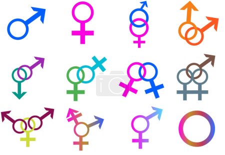 A Sexual Orientation Icon Symbol Shape Sign Logo Sitio web Género Concepto sexual Página web Diseño de botones Pictogramas de usuario Interfaz Arte Ilustración Infografía