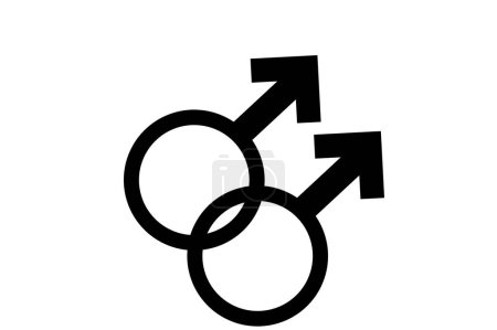 Foto de Una Orientación Sexual Gay Icono Símbolo Forma Signo Logo Sitio Web Género Concepto Sexual Página Web Botón Diseño Pictogramas Interfaz de Usuario Arte Ilustración Infografías - Imagen libre de derechos