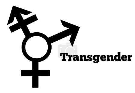 Foto de A Transgender Sexual Orientation Icon Symbol Silhouette Style Shape Sign Logo Sitio web Gender Sexual Concept Página web Botón Diseño Pictogramas Interfaz de usuario Arte Ilustración - Imagen libre de derechos