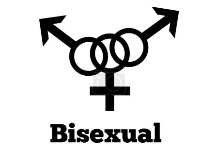Foto de A Bisexual Orientation Icon Symbol Silhouette Style Shape Sign Logo Sitio web Género Concepto sexual Página web Botón Diseño Pictogramas Interfaz de usuario Arte Ilustración - Imagen libre de derechos
